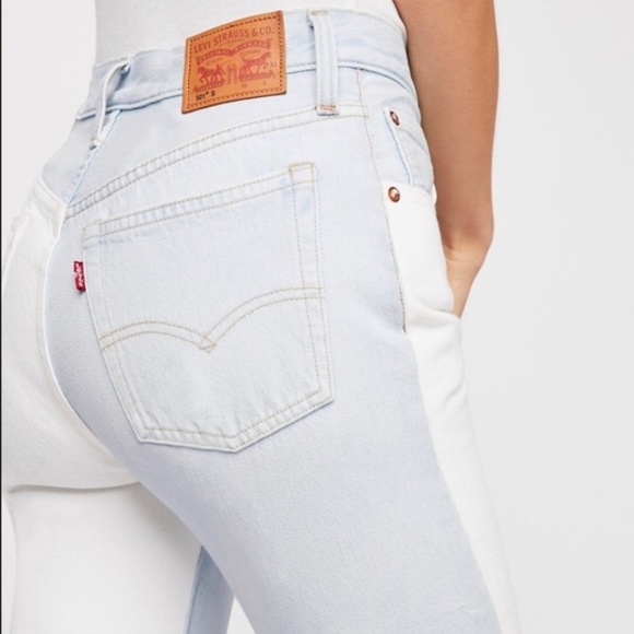 levi's color block jeans